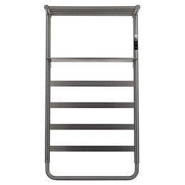 Полотенцесушитель электрический Wonzon & Woghand D&uuml;sseldorf с полкой П7 450x862 мм WW-A208-GM, темный графит фото 