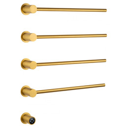 Полотенцесушитель электрический Wonzon & Woghand Hamburg П4 468x665 мм WW-AL314-G, золото фото 