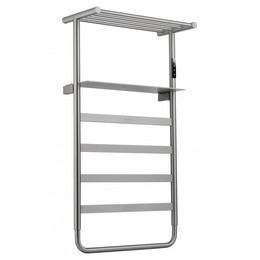 Полотенцесушитель электрический Wonzon & Woghand D&uuml;sseldorf с полкой П7 450x862 мм WW-A208-BR, никель фото 