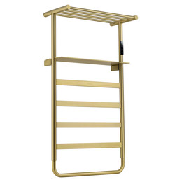 Полотенцесушитель электрический Wonzon & Woghand D&uuml;sseldorf с полкой П7 450x862 мм WW-A208-BG, золото фото 