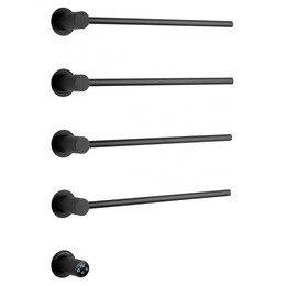 Полотенцесушитель электрический Wonzon & Woghand M&uuml;nchen П4 522x610 мм WW-A354-MB, чёрный фото 