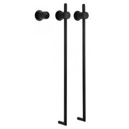 Полотенцесушитель электрический Wonzon & Woghand Leipzig П2 420x760 мм WW-AL3621-MB, чёрный фото 