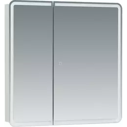 Зеркало-шкаф Aquanet Оптима 80 см 00311862 LED, белый фото 