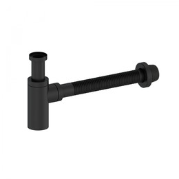 Сифон для умывальника Wonzon & Woghand WW-88SS101-MB, чёрный фото 