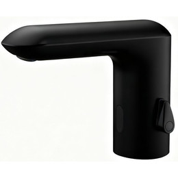 Смеситель для раковины электронный SantiLine Photocell SL-9027MB, чёрный матовый фото 