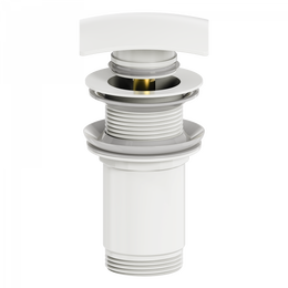 Донный клапан Wonzon & Woghand WW-88SS08-MW, белый фото 