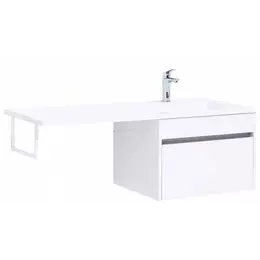 Тумба подвесная с раковиной-столешницей Aquanet Токио 120 см R 00236916, белый фото 