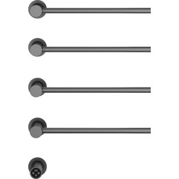 Полотенцесушитель электрический Vincea П4 530x670 мм VTD-2H1GM, вороненая сталь фото 