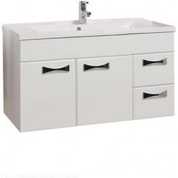 Тумба подвесная с раковиной Акватон Диор 100 см 1A167701DR010, белый фото 