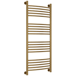 Полотенцесушитель водяной Сунержа Богема+ П20 500x1260 мм (выгнутая перемычка) 05-0221-1250, состаренная бронза фото 