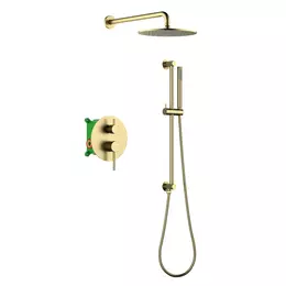 Душевая система для душа Timo Saona SX-2309/17SM (со скрытой частою) золото матовое фото 