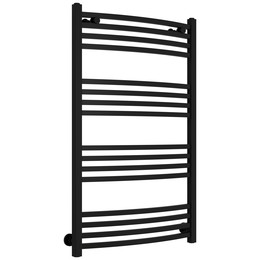 Полотенцесушитель водяной Сунержа Аркус П16 600x1000 мм 31-0251-1060, чёрный матовый фото 