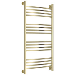 Полотенцесушитель водяной Сунержа Богема+ П16 500x1060 мм (выгнутая перемычка) 020-0221-1050, шампань фото 