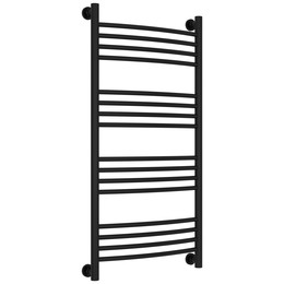 Полотенцесушитель водяной Сунержа Богема+ П16 500x1060 мм (выгнутая перемычка) 31-0221-1050, чёрный матовый фото 