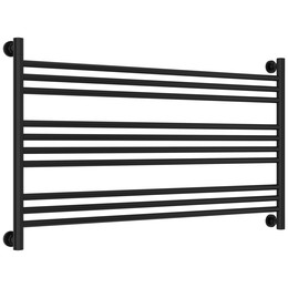 Полотенцесушитель водяной Сунержа Богема L П10 1100x660 мм 31-0202-6011, чёрный матовый фото 