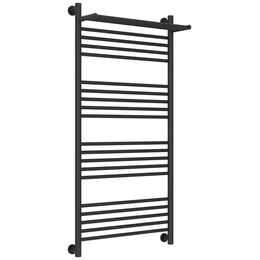 Полотенцесушитель водяной Сунержа Богема+ с полкой П20 600x1260 мм 15-0223-1260, тёмный титан муар фото 