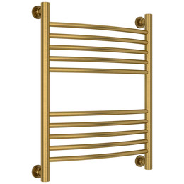 Полотенцесушитель водяной Сунержа Богема+ П10 500x660 мм (выгнутая перемычка) 051-0221-6050, состаренная латунь фото 