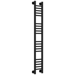 Полотенцесушитель водяной Сунержа Богема+ П20 150x1260 мм (прямая перемычка) 31-0220-1215, чёрный матовый фото 