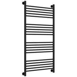 Полотенцесушитель водяной Сунержа Богема+ П20 600x1260 мм (прямая перемычка) 31-0220-1260, чёрный матовый фото 