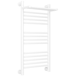 Полотенцесушитель водяной Сунержа Богема+ с полкой П14 400x860 мм 30-0223-8040, белый матовый фото 