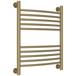Полотенцесушитель водяной Сунержа Богема+ П10 500x660 мм (выгнутая перемычка) 032-0221-6050, золото матовое фото 