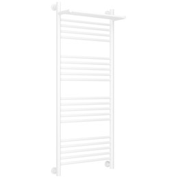 Полотенцесушитель водяной Сунержа Богема+ с полкой П20 500x1260 мм 30-0223-1250, белый матовый фото 