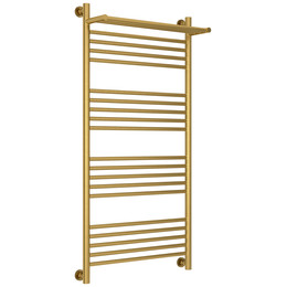 Полотенцесушитель водяной Сунержа Богема+ с полкой П20 600x1260 мм 051-0223-1260, состаренная латунь фото 