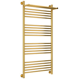 Полотенцесушитель водяной Сунержа Богема+ с полкой П20 600x1260 мм 03-0223-1260, золото фото 