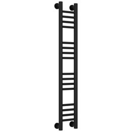 Полотенцесушитель водяной Сунержа Богема+ П16 150x1060 мм (прямая перемычка) 31-0220-1015, чёрный матовый фото 