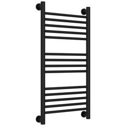 Полотенцесушитель водяной Сунержа Богема+ П14 400x860 мм (прямая перемычка) 31-0220-8040, чёрный матовый фото 