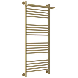 Полотенцесушитель водяной Сунержа Богема+ с полкой П20 500x1260 мм 032-0223-1250, золото матовое фото 