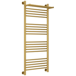 Полотенцесушитель водяной Сунержа Богема+ с полкой П20 500x1260 мм 051-0223-1250, состаренная латунь фото 