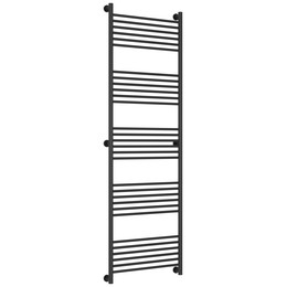 Полотенцесушитель водяной Сунержа Богема+ П30 600x1960 мм (прямая перемычка) 15-0220-1960, тёмный титан муар фото 