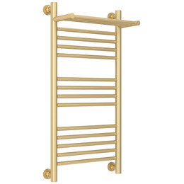 Полотенцесушитель водяной Сунержа Богема+ с полкой П14 400x860 мм 022-0223-8040, шампань матовый фото 