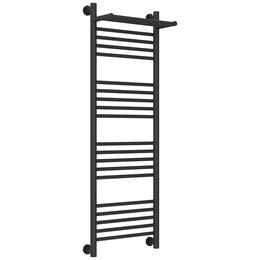 Полотенцесушитель водяной Сунержа Богема+ с полкой П20 400x1260 мм 15-0223-1240, тёмный титан муар фото 