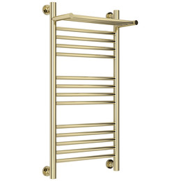 Полотенцесушитель водяной Сунержа Богема+ с полкой П14 400x860 мм 020-0223-8040, шампань фото 