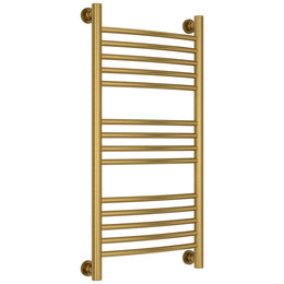 Полотенцесушитель водяной Сунержа Богема+ П14 400x860 мм (выгнутая перемычка) 051-0221-8040, состаренная латунь фото 