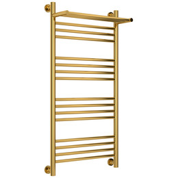 Полотенцесушитель водяной Сунержа Богема+ с полкой П16 500x1060 мм 03-0223-1050, золото фото 