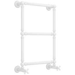 Полотенцесушитель водяной Сунержа Ренессанс П3 400x730 мм 12-0280-6640, белый фото 