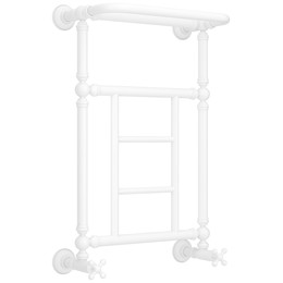 Полотенцесушитель водяной Сунержа Ренессанс П5 400x730 мм 30-0282-6640, белый матовый фото 