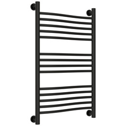 Полотенцесушитель водяной Сунержа Флюид+  П14 500x860 мм 31-0222-8050, чёрный матовый фото 