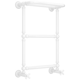 Полотенцесушитель водяной Сунержа Ренессанс П3 400x730 мм 12-0281-6640, белый фото 