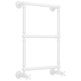 Полотенцесушитель водяной Сунержа Ренессанс П3 400x730 мм 30-0280-6640, белый матовый фото 