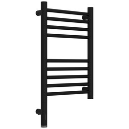 Полотенцесушитель электрический Сунержа Богема 3.1 П9 300x620 мм (прямая перемычка) 31-6004-5030 L, чёрный матовый фото 
