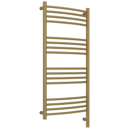 Полотенцесушитель электрический Сунержа Богема 3.1 П16 500x1120 мм (выгнутая перемычка) 032-6003-1050 R, золото матовое фото 