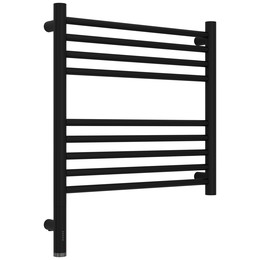 Полотенцесушитель электрический Сунержа Богема 3.1 П9 500x620 мм (прямая перемычка) 31-6004-5050 L, чёрный матовый фото 