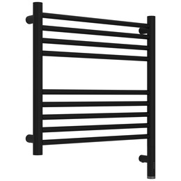 Полотенцесушитель электрический Сунержа Богема 3.1 П9 500x620 мм (прямая перемычка) 31-6005-5050 R, чёрный матовый фото 