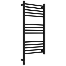 Полотенцесушитель электрический Сунержа Богема 3.1 П14 400x920 мм (прямая перемычка) 31-6004-8040 L, чёрный матовый фото 