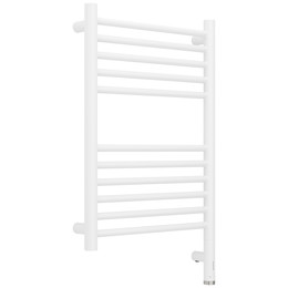 Полотенцесушитель электрический Сунержа Богема 3.1 П11 400x720 мм (прямая перемычка) 30-6005-6040 R, белый матовый фото 
