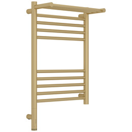 Полотенцесушитель электрический Сунержа Богема 3.1 с полкой П10 400x720 мм 022-6006-6040 L, шампань матовый фото 